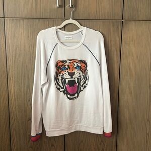 Lauren Moshi long sleeve tee with tiger face